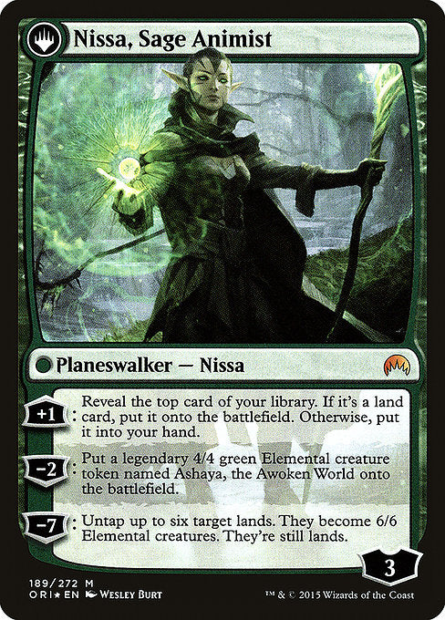 Nissa, Vastwood Seer // Nissa, Sage Animist [Magic Origins Promos]