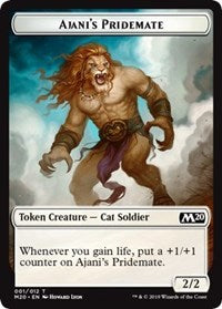 Ajani's Pridemate Token [Core Set 2020]