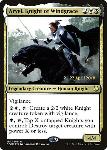 Aryel, Knight of Windgrace [Dominaria Promos]