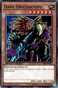 Dark Driceratops [Speed Duel Decks: Ultimate Predators] [SS03-ENA12]