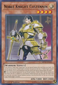 Noble Knight Custennin [2019 Gold Sarcophagus Tin Mega Pack] [MP19-EN141]
