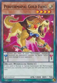 Performapal Gold Fang [2019 Gold Sarcophagus Tin Mega Pack] [MP19-EN147]