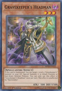 Gravekeeper's Headman [2019 Gold Sarcophagus Tin Mega Pack] [MP19-EN163]