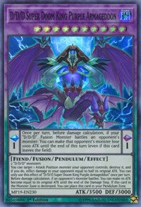 D/D/D Super Doom King Purple Armageddon [2019 Gold Sarcophagus Tin Mega Pack] [MP19-EN230]