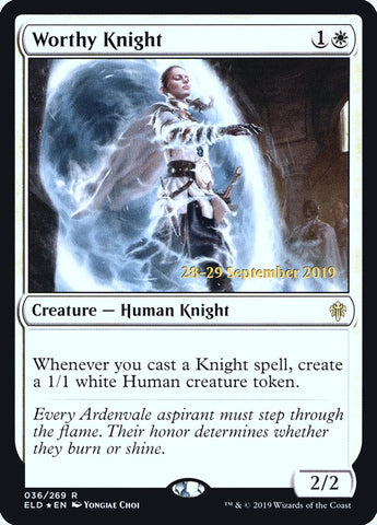 Worthy Knight [Throne of Eldraine Promos]