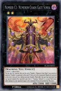Number C1: Numeron Chaos Gate Sunya [BLAR-EN021] Secret Rare