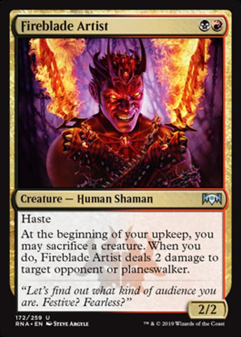 Fireblade Artist [Ravnica Allegiance]