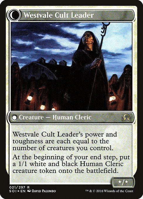 Hanweir Militia Captain // Westvale Cult Leader [Shadows over Innistrad Promos]