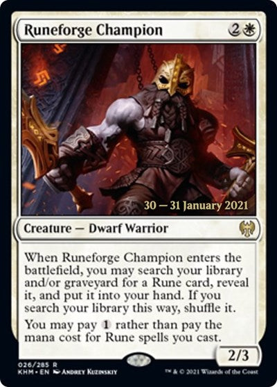 Runeforge Champion [Prerelease Cards]