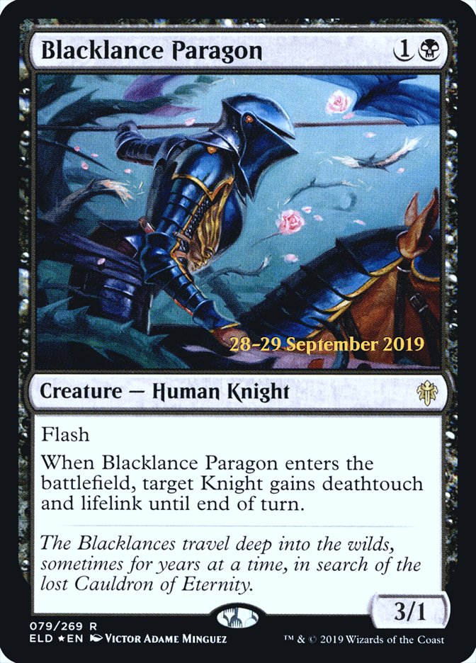 Blacklance Paragon [Throne of Eldraine Promos]