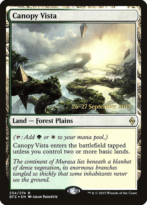 Canopy Vista [Battle for Zendikar Promos]