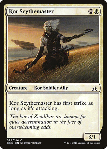 Kor Scythemaster [Oath of the Gatewatch] - BinderPOS Limited (dev2)