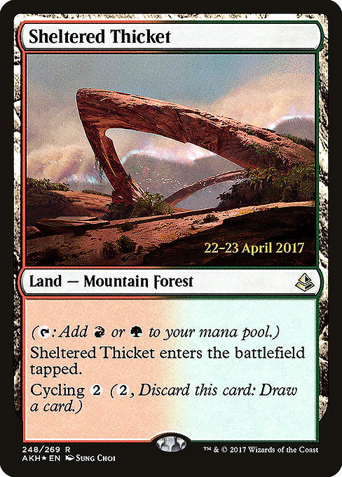 Sheltered Thicket [Amonkhet Promos]