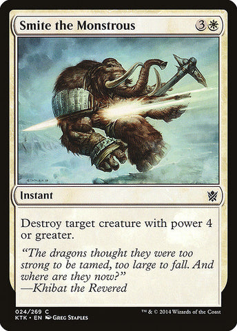 Smite the Monstrous [Khans of Tarkir] - BinderPOS Limited (dev2)