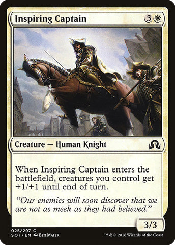 Inspiring Captain [Shadows over Innistrad] - BinderPOS Limited (dev2)