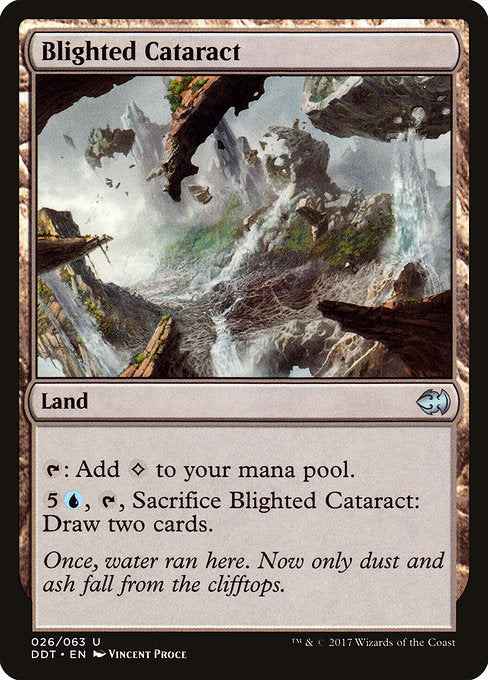 Blighted Cataract [Duel Decks: Merfolk vs. Goblins]