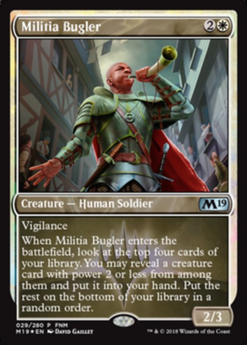 Militia Bugler [Core Set 2019 Promos]