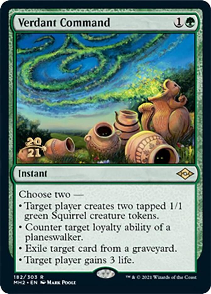 Verdant Command (Prerelease) [Modern Horizons 2 Prerelease Promos]