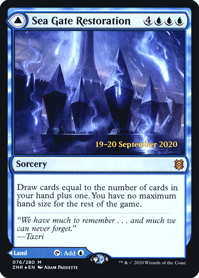 Sea Gate Restoration // Sea Gate, Reborn [Zendikar Rising Promos]