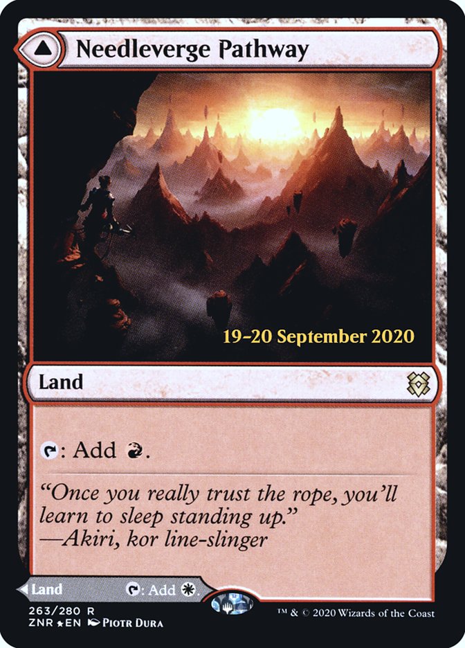 Needleverge Pathway // Pillarverge Pathway [Zendikar Rising Promos]