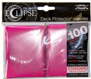 Ultra Pro: Eclipse Pro Matte Deck Protector Sleeves - Standard Pink 100ct