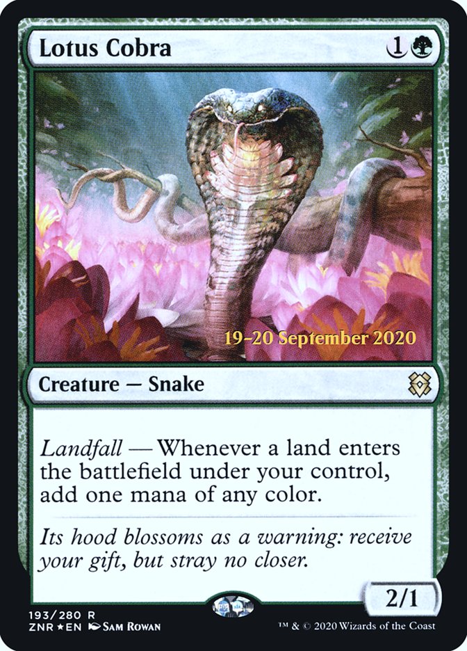 Lotus Cobra [Zendikar Rising Promos]
