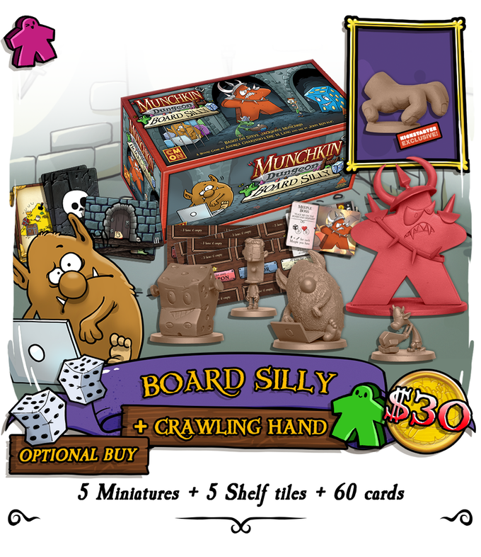 Picture of Munchkin Dungeon: Board Silly (Plus Crawling Hand Miniature)