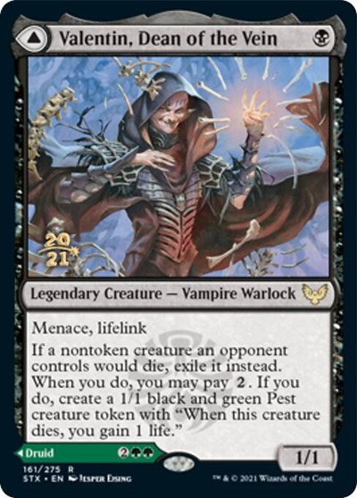 Valentin, Dean of the Vein // Lisette, Dean of the Root (Prerelease) [Strixhaven: School of Mages Prerelease Promos]