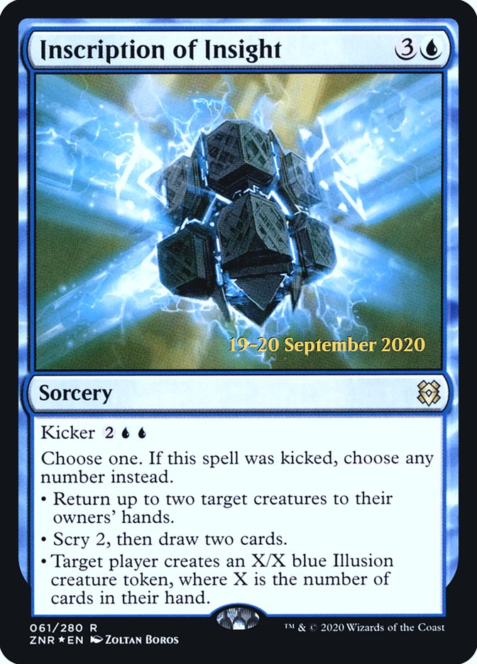 Inscription of Insight [Zendikar Rising Promos]