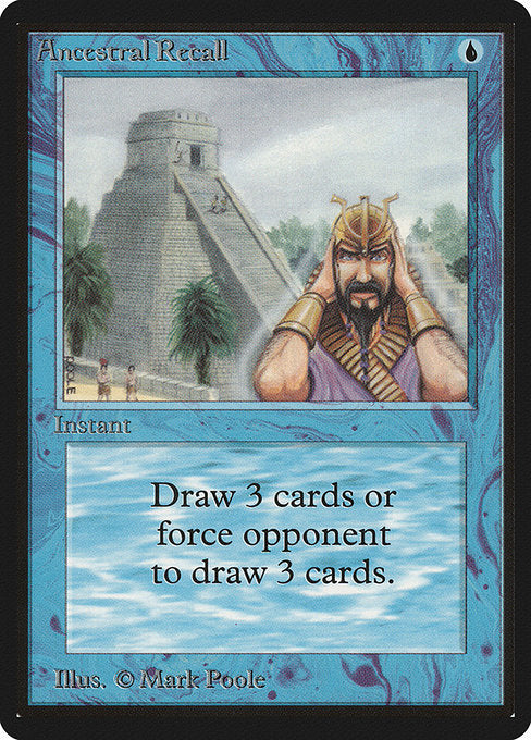 Ancestral Recall [Limited Edition Beta]