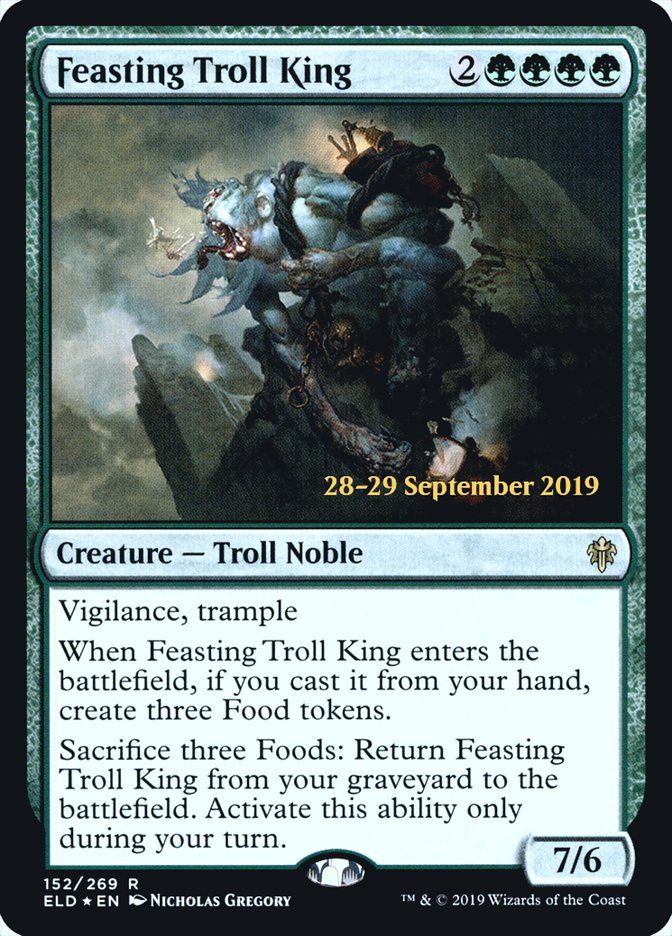 Feasting Troll King [Throne of Eldraine Promos]