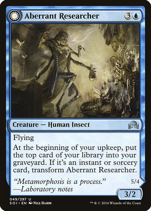 Aberrant Researcher // Perfected Form [Shadows over Innistrad]