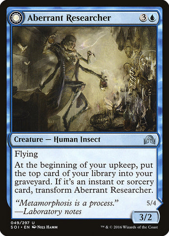 Aberrant Researcher // Perfected Form [Shadows over Innistrad]