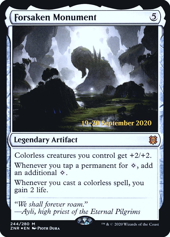 Forsaken Monument [Zendikar Rising Promos]