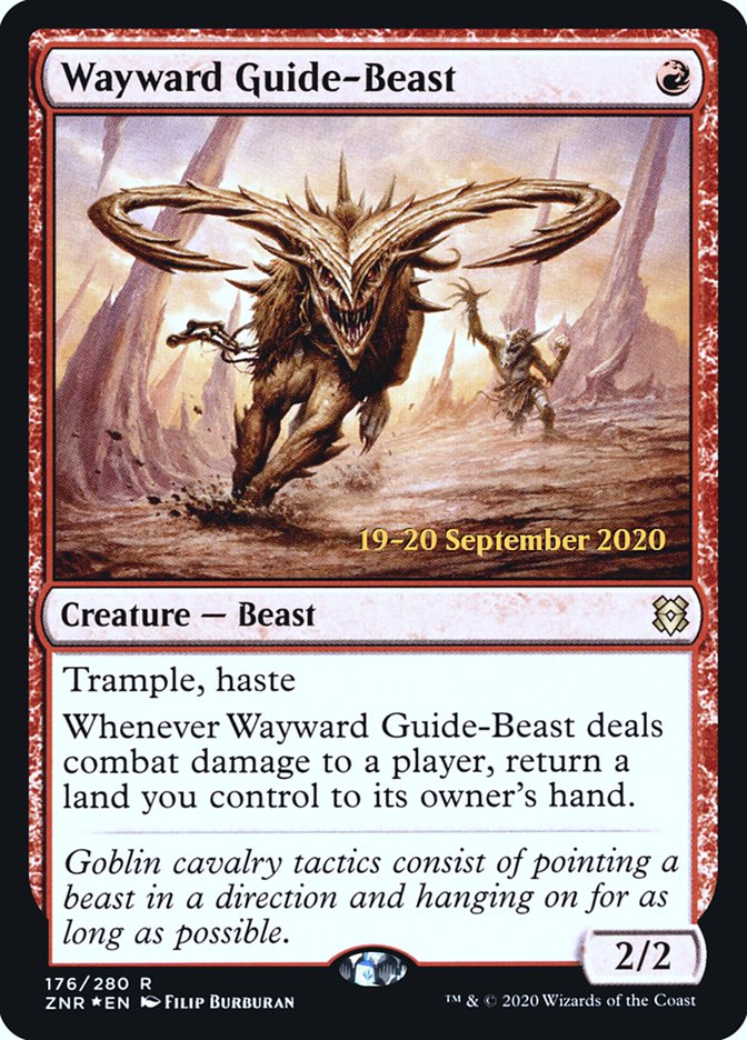 Wayward Guide-Beast [Zendikar Rising Promos]