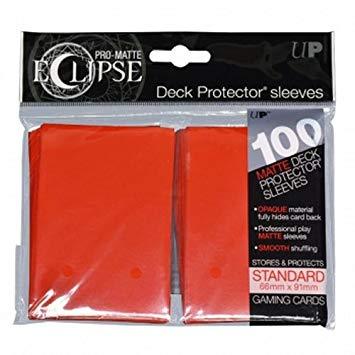 Ultra Pro: Eclipse Pro Matte Deck Protector Sleeves - Standard Red 100ct