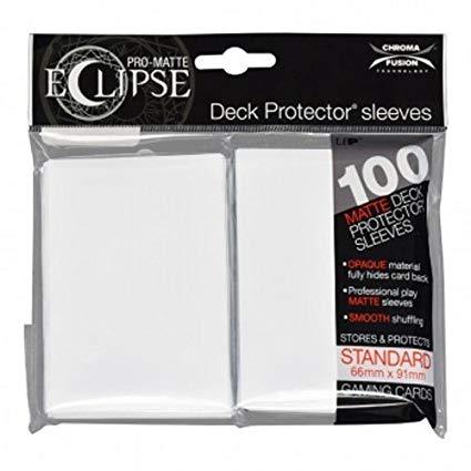 Ultra Pro: Eclipse Pro Matte Deck Protector Sleeves - Standard White 100ct