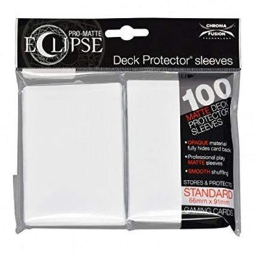 Ultra Pro: Eclipse Pro Matte Deck Protector Sleeves - Standard White 100ct