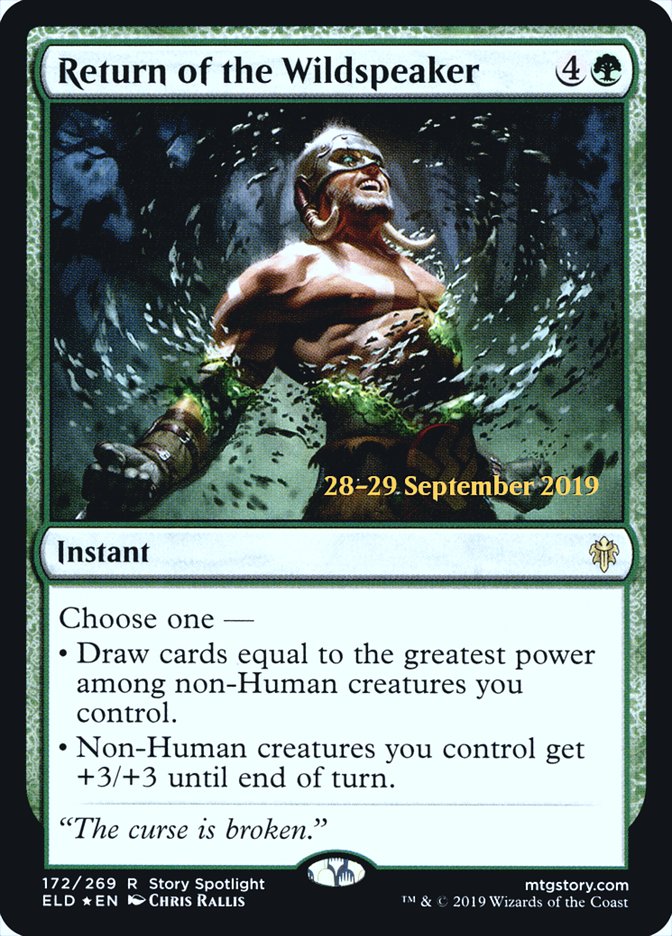 Return of the Wildspeaker [Throne of Eldraine Promos]