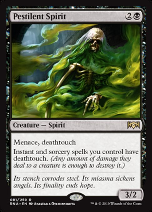 Pestilent Spirit [Ravnica Allegiance]