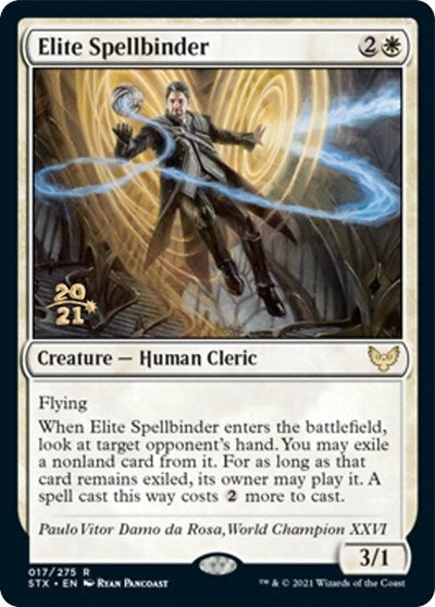Elite Spellbinder (Prerelease) [Strixhaven: School of Mages Prerelease Promos]