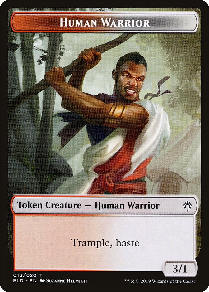 Human Warrior Token [Throne of Eldraine]