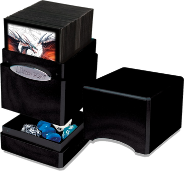 Ultra Pro: Satin Tower Deck Box - Hi-Gloss Midnight