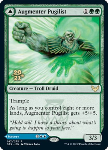 Augmenter Pugilist // Echoing Equation (Prerelease) [Strixhaven: School of Mages Prerelease Promos]