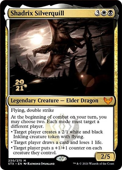 Shadrix Silverquill (Prerelease) [Strixhaven: School of Mages Prerelease Promos]