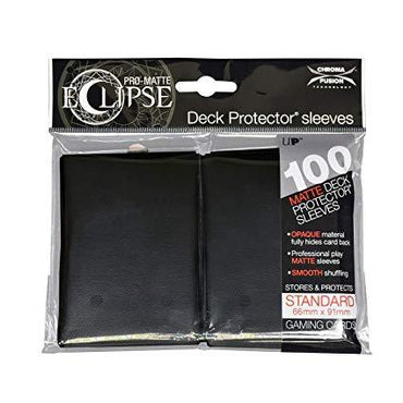 Ultra Pro: Eclipse Pro Matte Deck Protector Sleeves - Standard Black 100ct