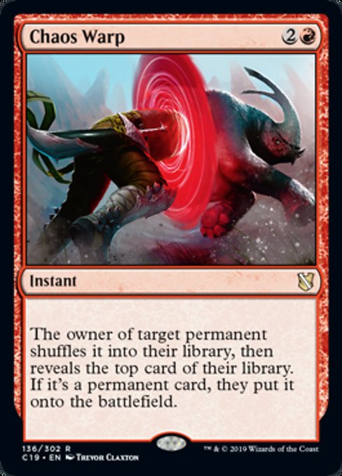 Chaos Warp [Commander 2019]