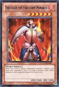 Thestalos the Firestorm Monarch (Red) [Duelist League Promo]