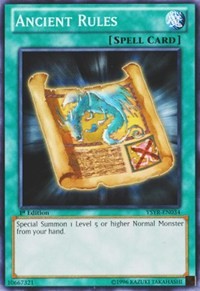 Ancient Rules [Starter Deck: Yugi Reloaded]