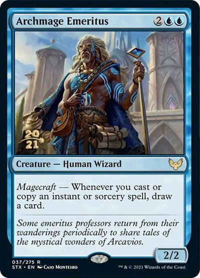 Archmage Emeritus (Prerelease) [Strixhaven: School of Mages Prerelease Promos]